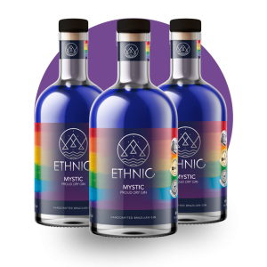 3 Garrafas Gin Ethnic Mystic Proud